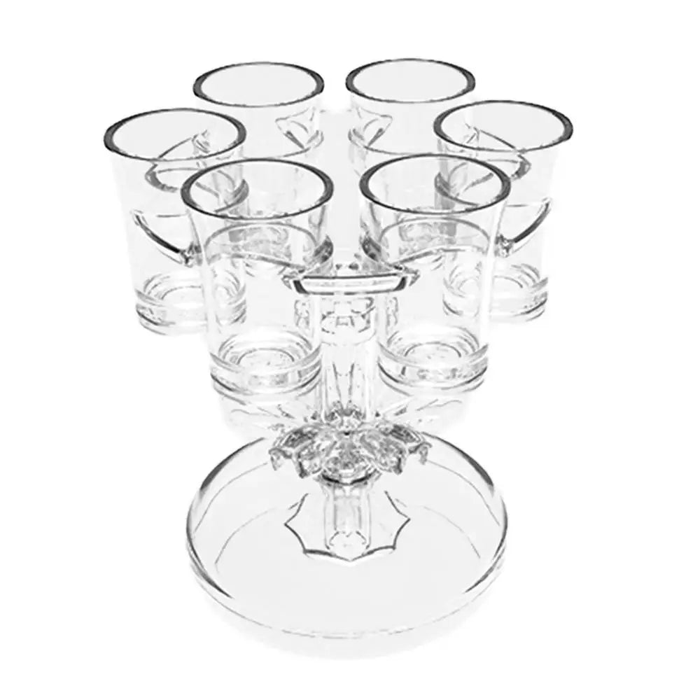 6 Shot Glass Wine Whisky Beer Dispenser Holder Liquor Dispenser Drinking Games Tools Home Party Bar Shot Glass for
