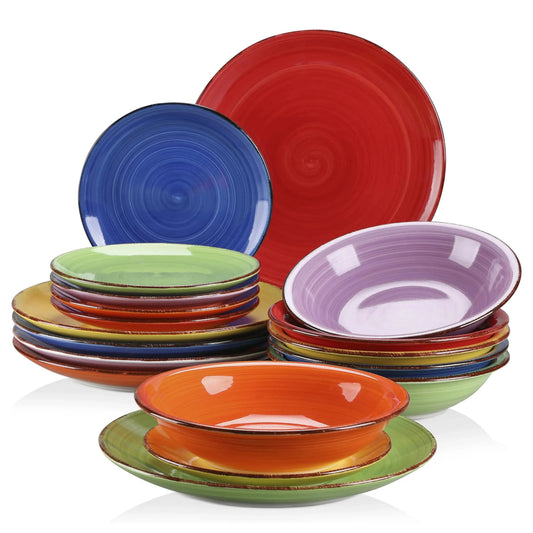 Vancasso BONITA Mix-Color 6/18/36 Piece Dinnerware Set