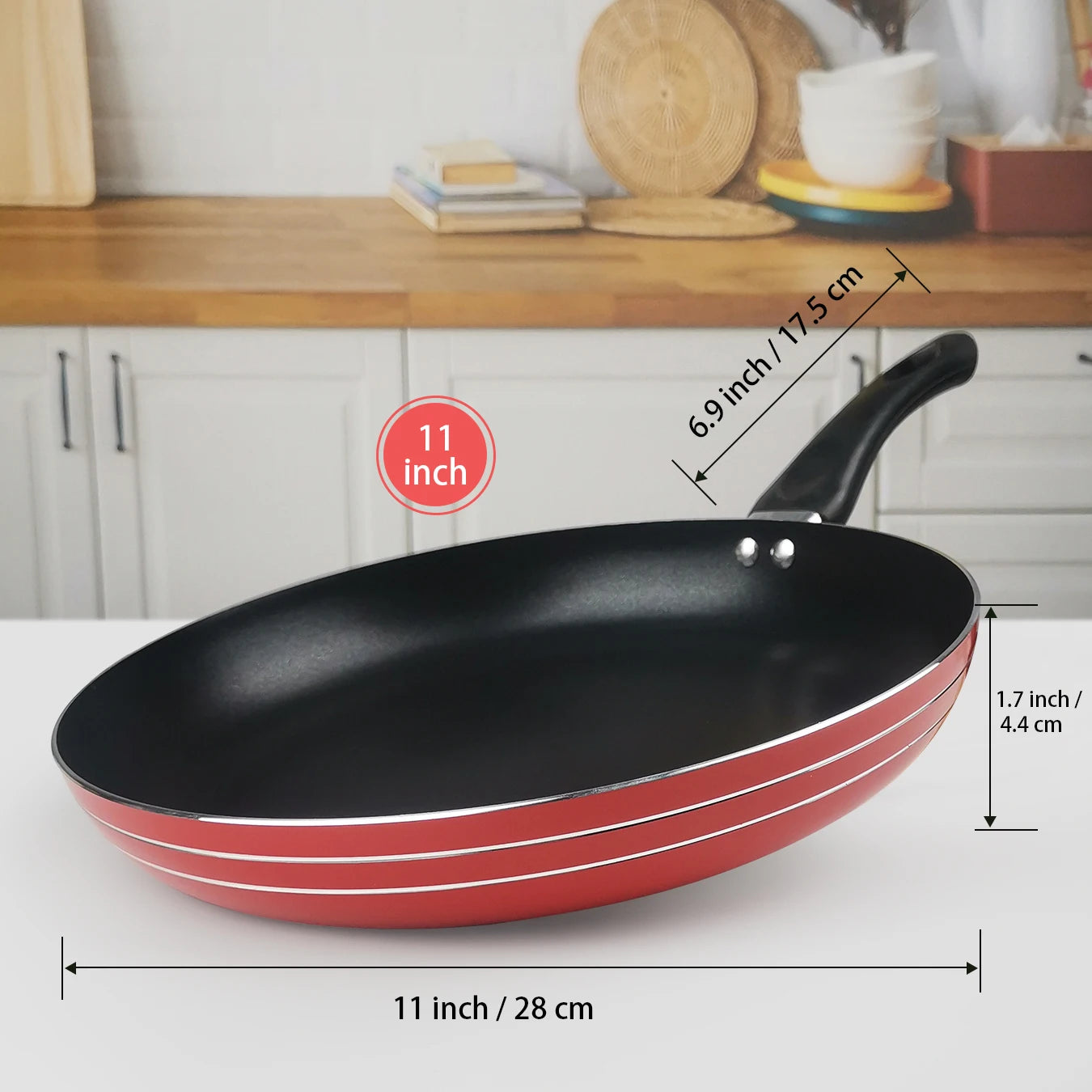 Omelet Frying Pan,Egg Steak Breakfast Fried Pans for Gas Induction