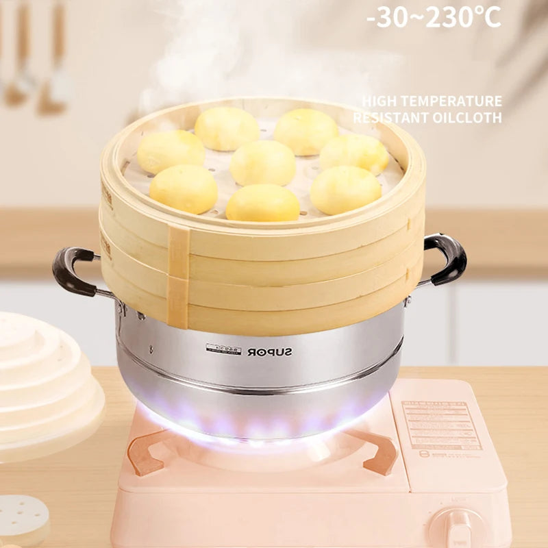 Round Steamer Paper For Dumplings Mat Bamboo Basket Air Fryer Oven Accessories Without Oil Baking Pastry Tools Kitchen Utensils