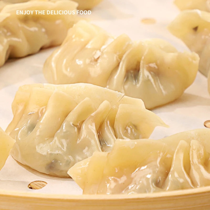 Round Steamer Paper For Dumplings Mat Bamboo Basket Air Fryer Oven Accessories Without Oil Baking Pastry Tools Kitchen Utensils