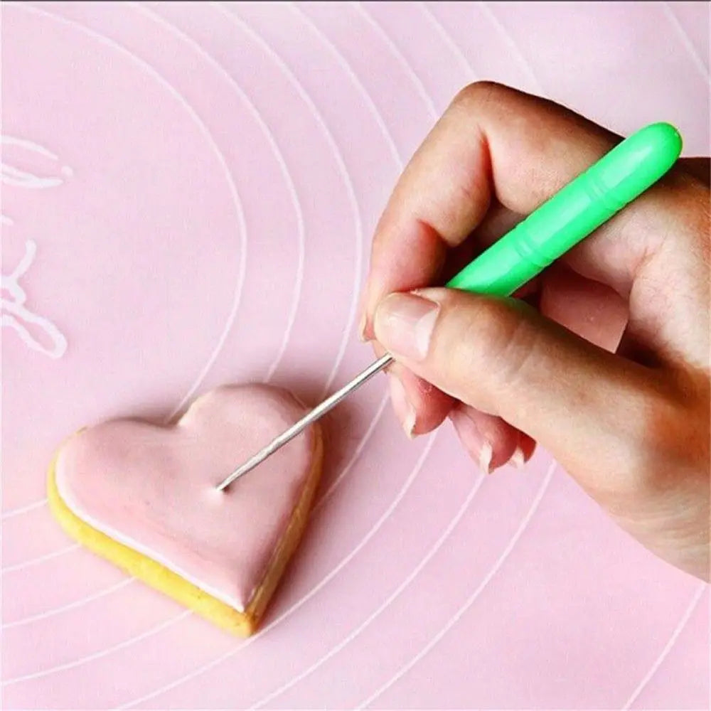 Biscuit Needle Cake Baking Tools Biscuit for Gingerbread Sugar Embossing Marking Baking & Pastry Coffee Pulling Decoration Tools