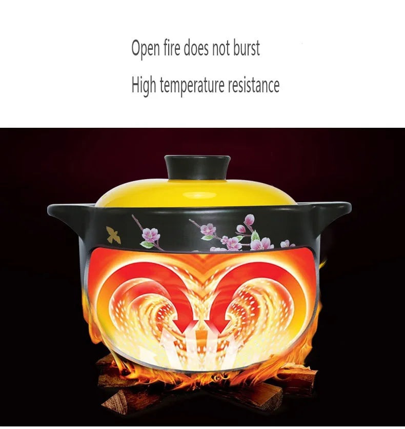 Casserole Stew Pot Soup Gas Universal High Temperature Resistant Household Large Capacity Casserole Extra Large Ceramic Pot