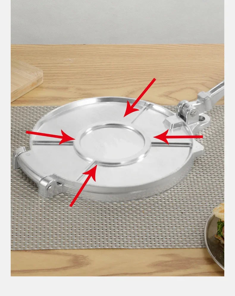 16/20cm Tortilla Press Maker Aluminium Alloy Manual Pizza Pie Making Tortillas Dough Pressing Tool Kitchen Cooking Accessories