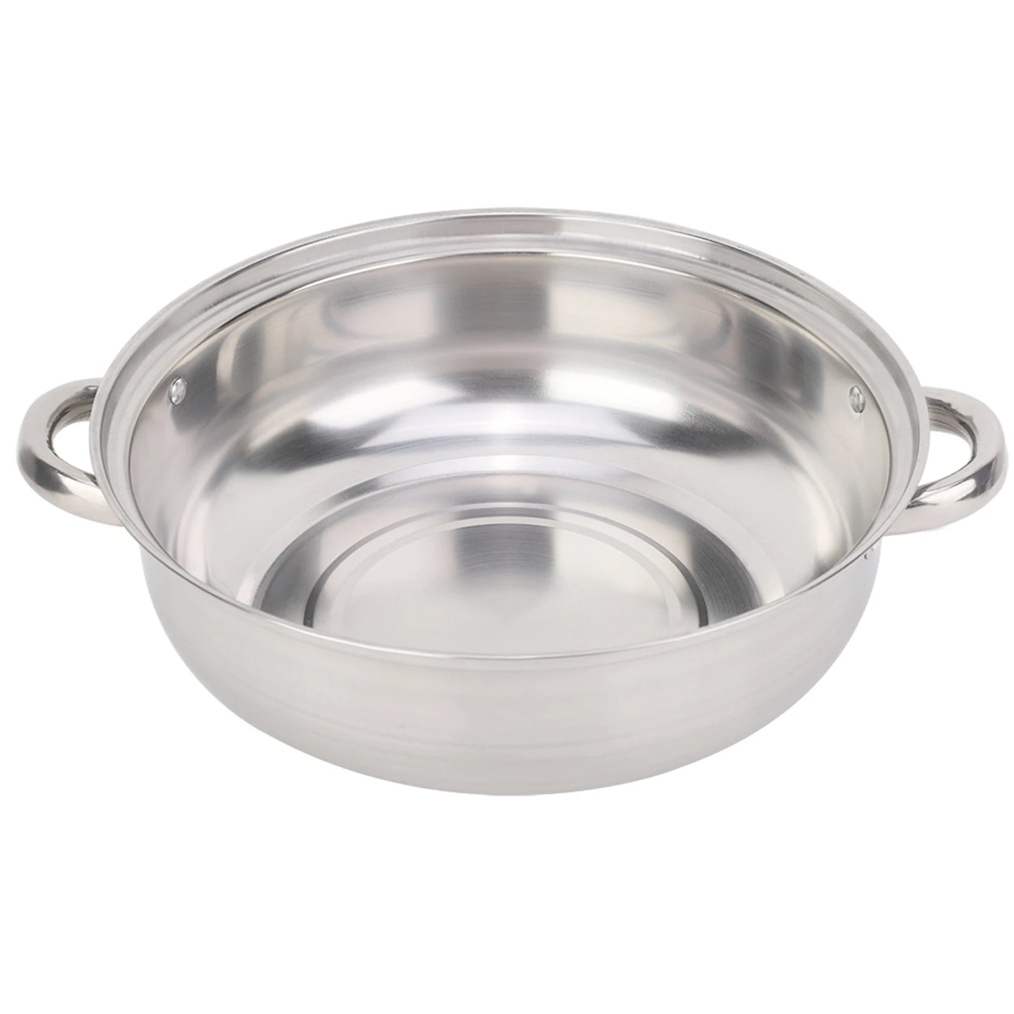 2 Layer Steamer Pot Cooker Stainless Steel Cookware 27cm Double Boiler Soup Steaming Pot for Home Kitchen Cooking