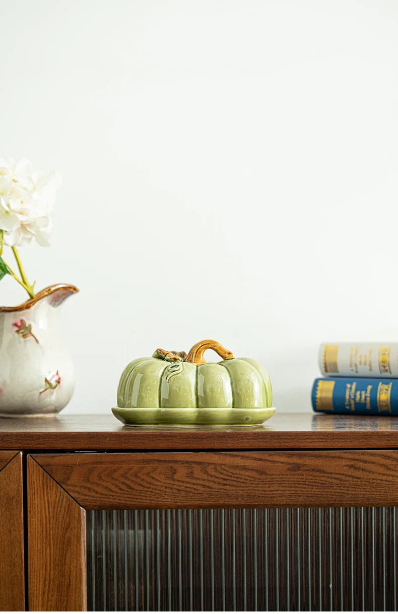 Cute and Novel Pumpkin Ceramic Dinner Plate