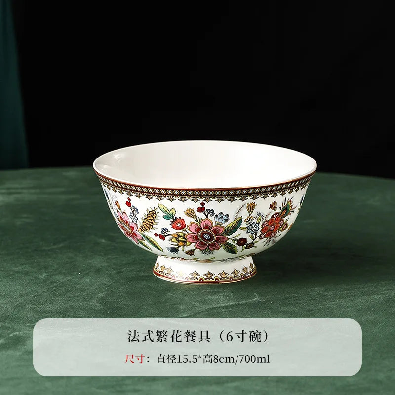 French Floral Bone China Coffee Cup and Saucer Set Home Afternoon Tea Coffee Cup Dessert Cake Plate Delicate Mug Birthday Gift