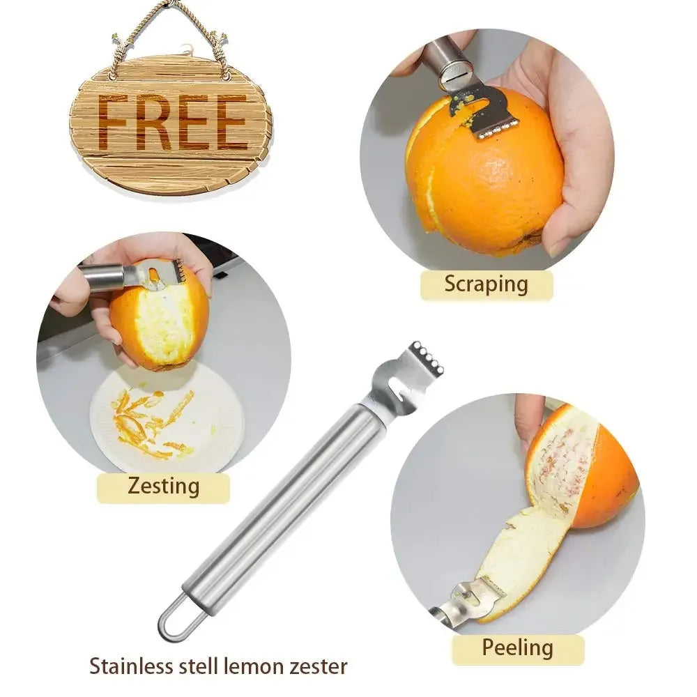 Kitchen Lemon Squeezer Stainless Steel Premium Quality Heavy Duty Solid Metal Squeezer Bowl Large Manual Citrus Press Juicer