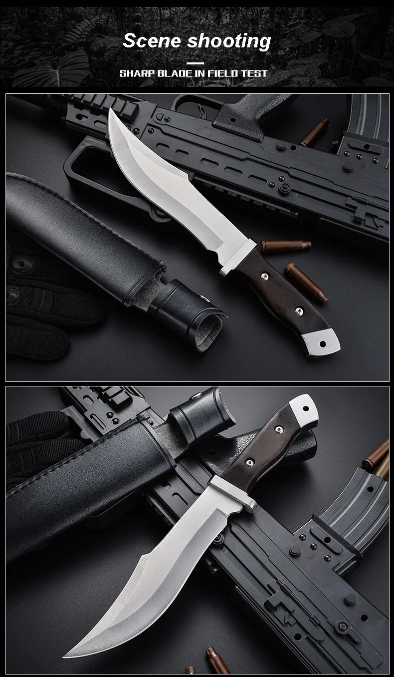 Camping Outdoor Multifunctional Knife Household Handle Carrying Straight Knife