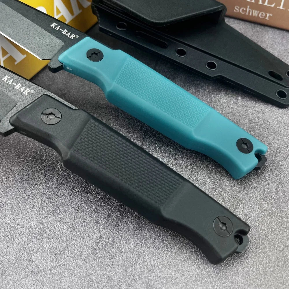 KB 5500 Straight Knife Nylon Fiber Handle 9Cr13Mov Blade High-quality Sharp Cutting Multi-functional Knife for Family Gatherings