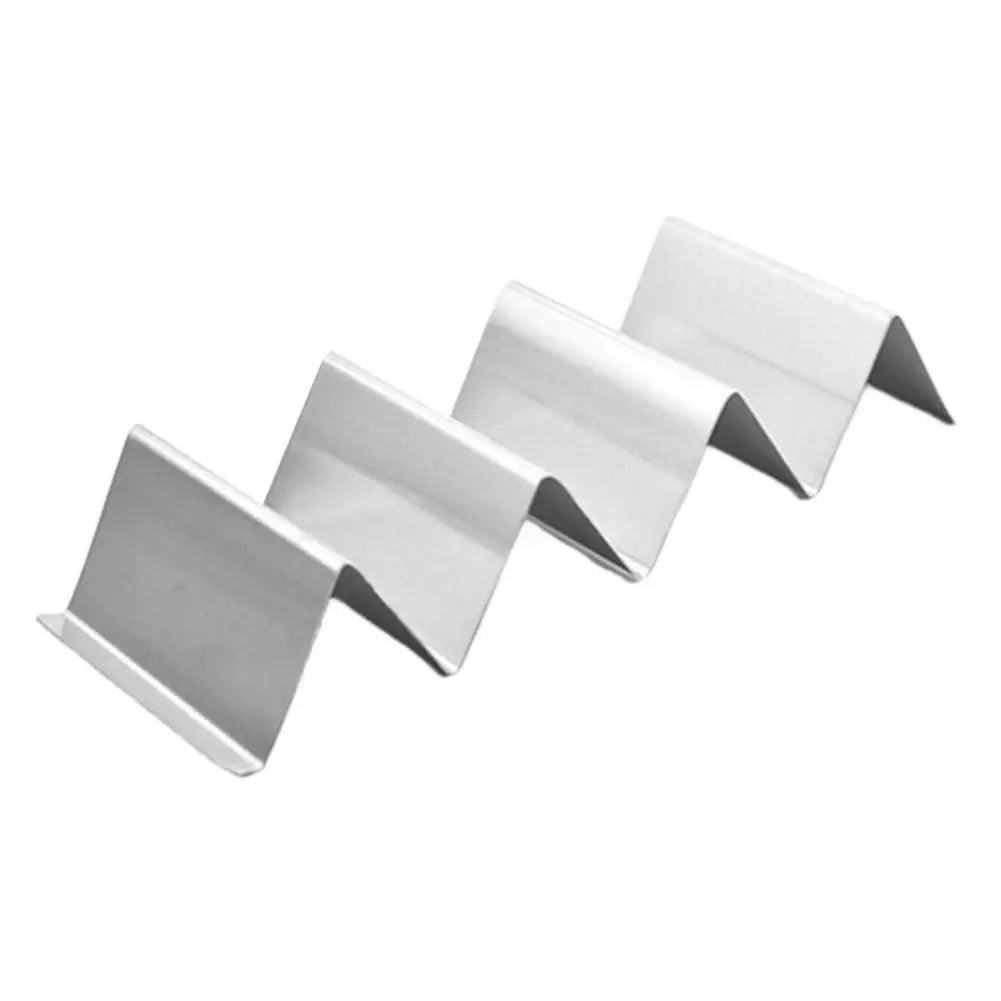 Stainless Steel Taco Holder Kitchen Taco Stand Reversible Holds 3 or 2 Tortillas Stackable Rack Triangular Taco Grill Mold