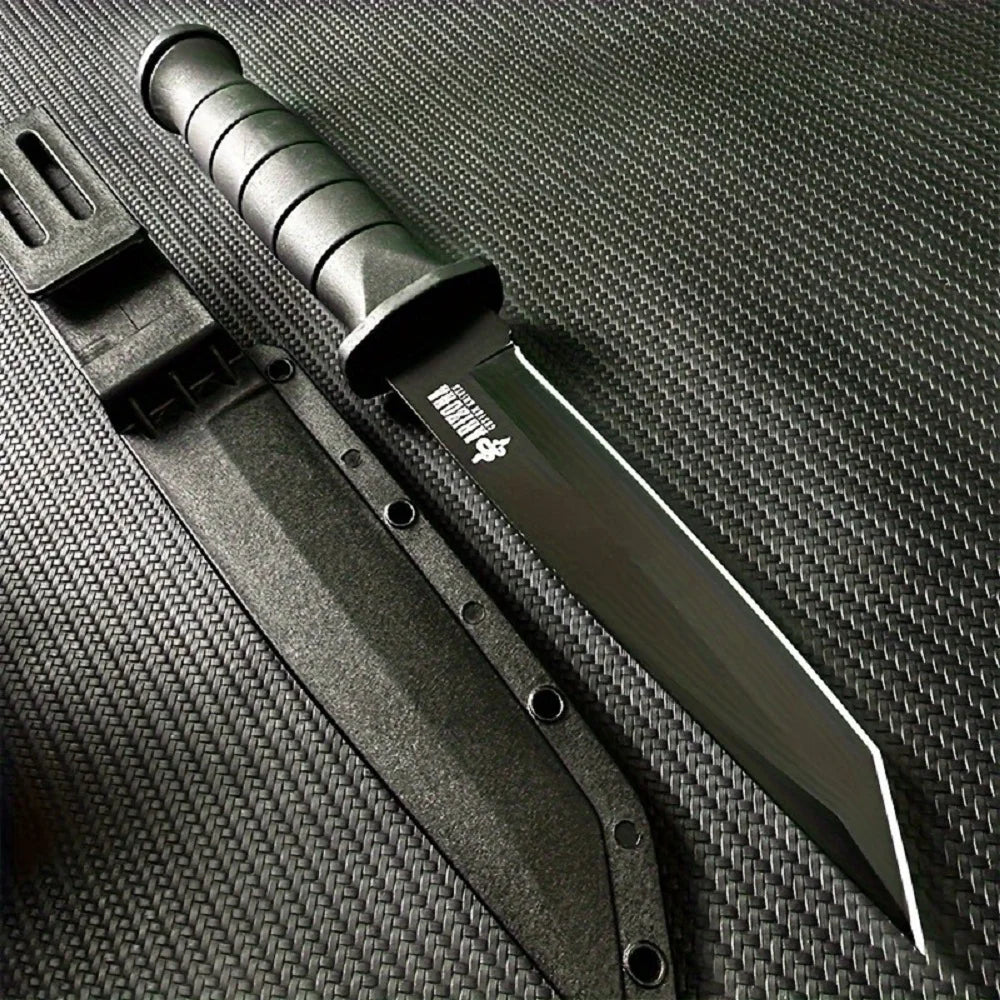 1PC,Outdoor multi-function knife, survival diving straight knife, camping k sheath survival knife, sharp portable fruit knife