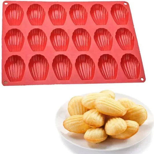 Mini Food Grade Madeleine Silicone Cake Mold Cookie Mold DIY Shell Baking Pan Mould Kitchen Bakeware Accessories