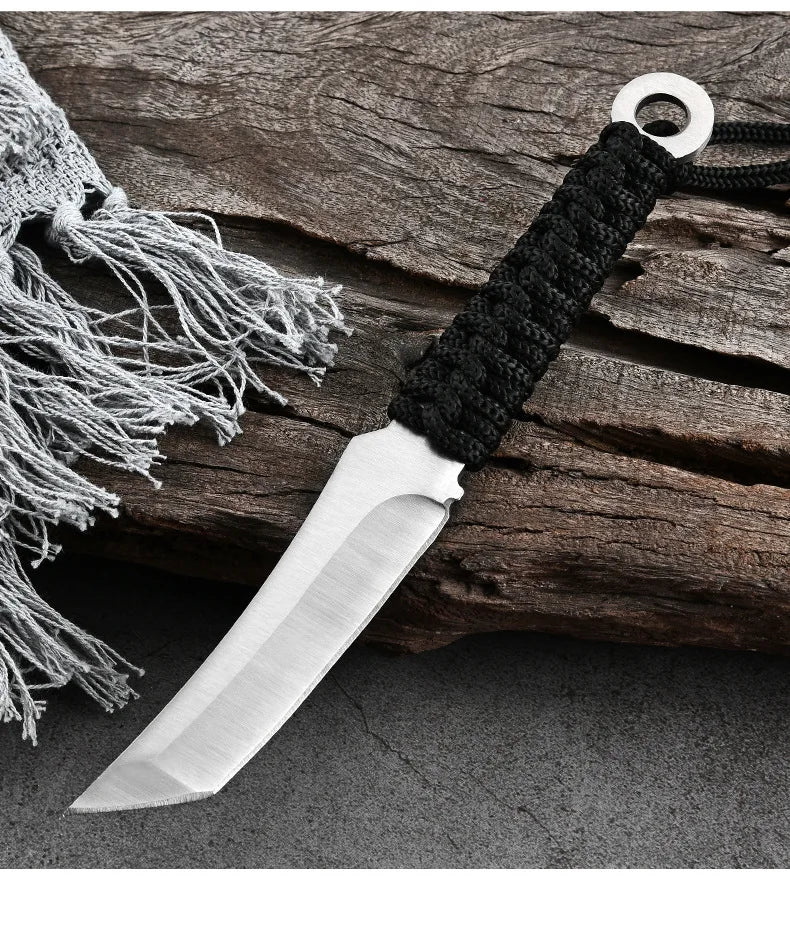 New Forged Utility Knife Camping Use with Non-slip Handle and Durable Blade EDC