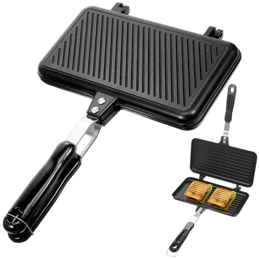 Sandwich Pan Baking Double Sided Omelette Nonstick Bakeing Bread Pans for Frying Flat Tray Ceramics