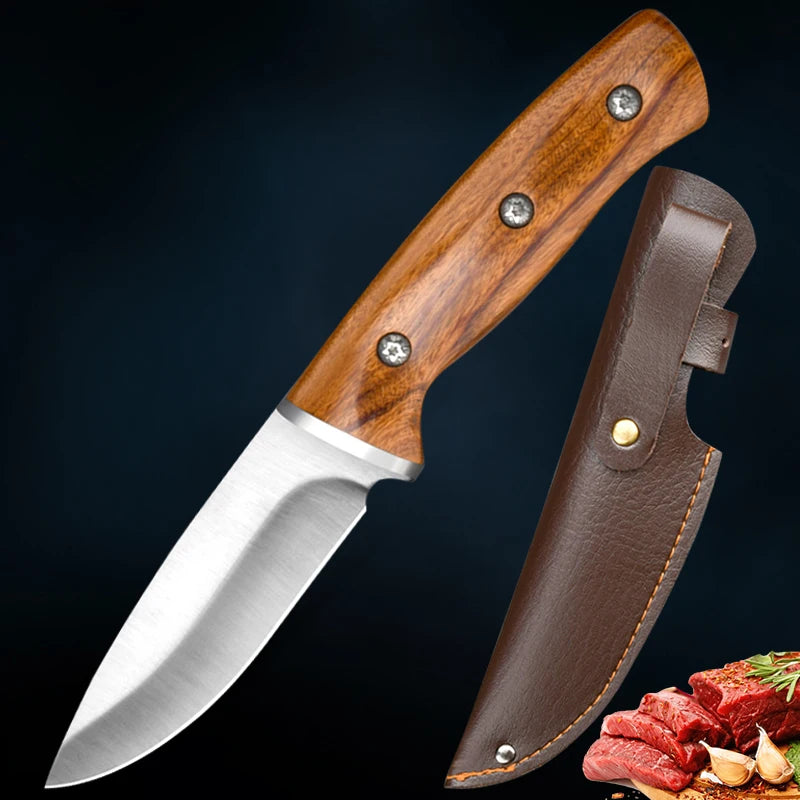 Cuchillo de Cocina Forjado - Cuchillo de Carnicero de Acero Inoxidable