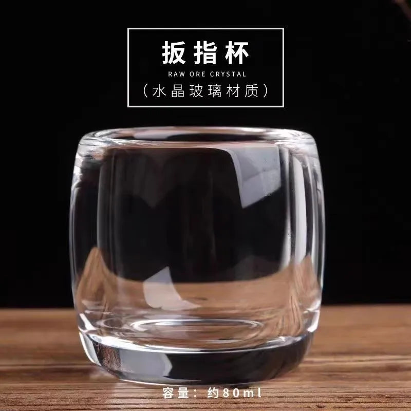 Crystal Glass Thickened Single Cup of High-grade Health Tea Cup 100ml