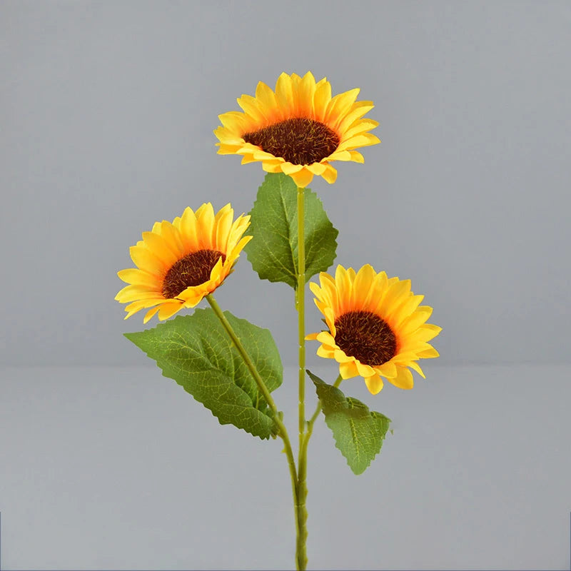 Artificial Sunflower Bouquet Silk Sunflower Fake Flower DIY Wedding Bouquets Centerpieces Party Desktop Home interior Decoration