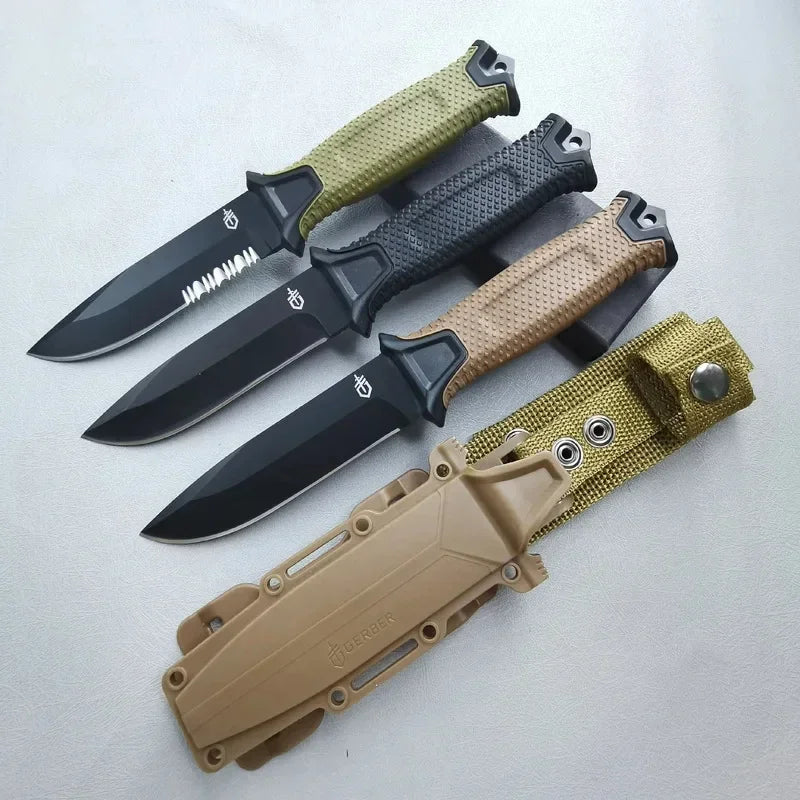 Fashion Stainless Steel Outdoor Survival Knife Portable Camping Pocket Knife Military Tactical Knives for Self Defense Hiking