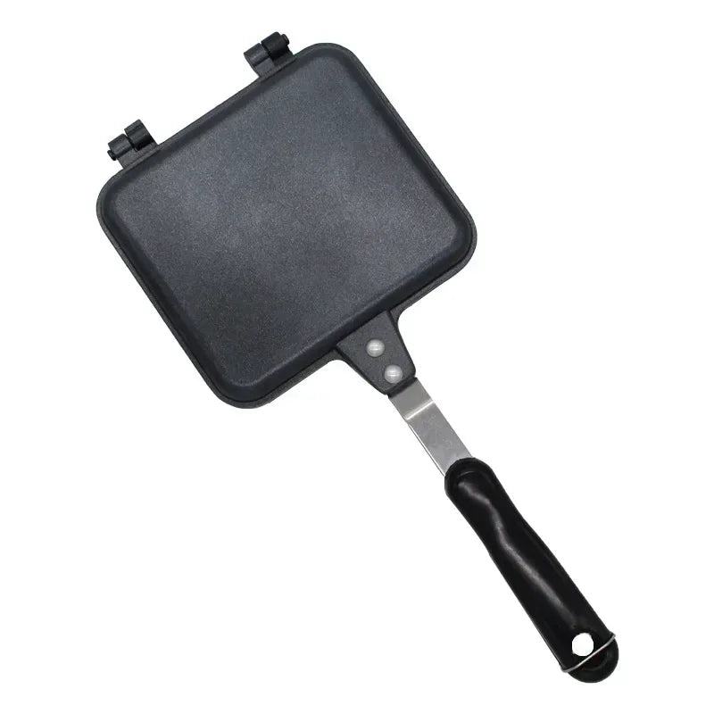 Aluminum Alloy Sandwich Maker Pan Non-Stick Sandwich Grill Pan Double Sided Frying Pan Detachable Hot Sandwich Maker Cookware