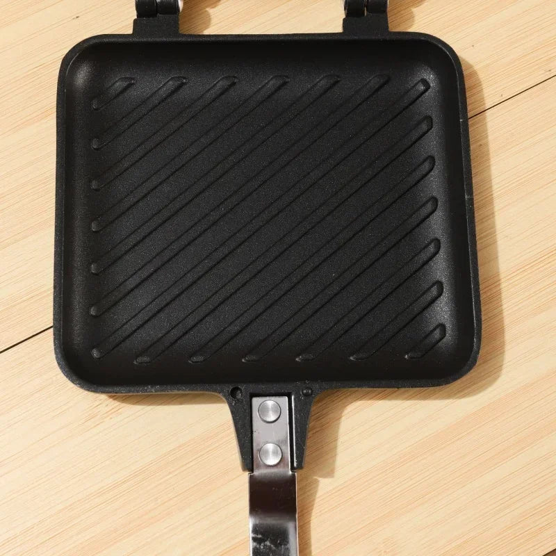 Sandwich Bread Bakeware Double-Sided Non-Stick Frying Pan Household Kitchen Cooking Breakfast Waffle Pancake Egg Frying Pan