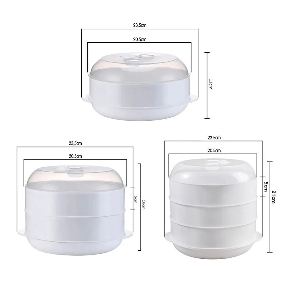 Microwave Oven Special Steamer Steamed Bun Dumpling Container Steamed Rice Multi Layer Steamer Plastic Steamer