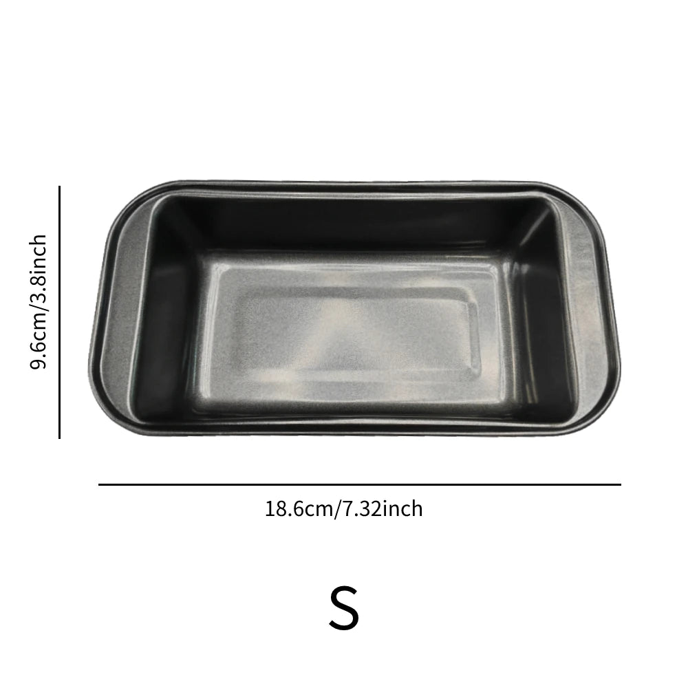 3Pcs Rectangular Baking Bread Loaf Pan,Gray Carbon Steel Nonstick Loaf Pan for Baking Homemade Bread,Toast,Brownies and Pound