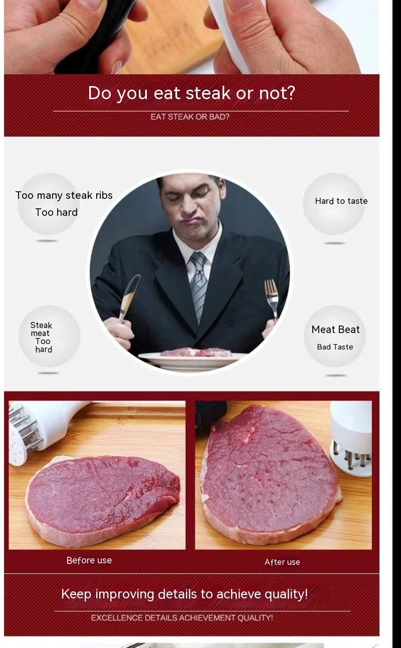 Steel Nail, Pork Skin, Pork Hammer, Meat Needle, Meat Slicer, Pork Ribs, Beef Tendon Fork, Steak Tool, Meat Fork