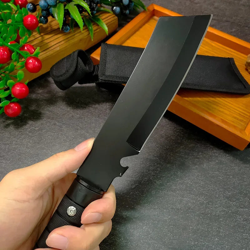 Handmade Forged Butcher Boning Knife Stainless Steel Kitchen Knife Meat Cleaver Fruit Cutting Knife Plastic Handle Cooking Tools