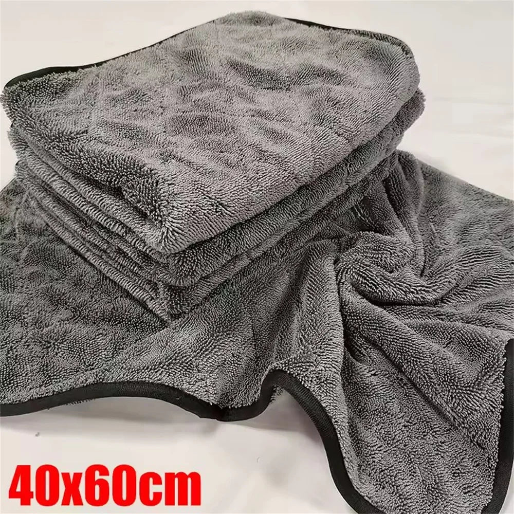 1200gsm Microfiber Twist Car Motorcycle Wash Towel Professional Car Cleaning Drying for Washing Polishing Waxing Detailing
