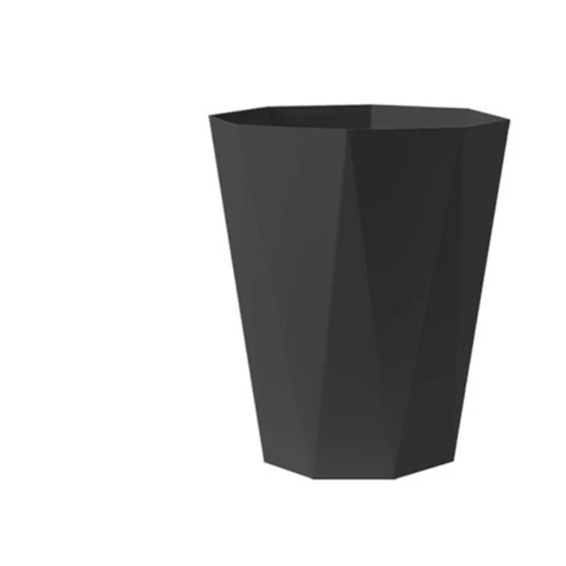 3D  Household Trash Can Open Trash Basket Large-capacity Plastic Basket Toilet Paper Basket for Bathroom Bedroom Kitchen Office