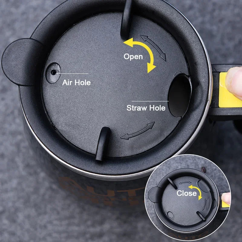 USB Rechargeable Self-Stirring Coffee Mug – Stainless Steel Auto Mixer Cup for Home, Office, Gifts