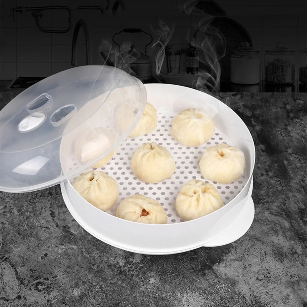 Microwave Oven Special Steamer Steamed Bun Dumpling Container Steamed Rice Multi Layer Steamer Plastic Steamer