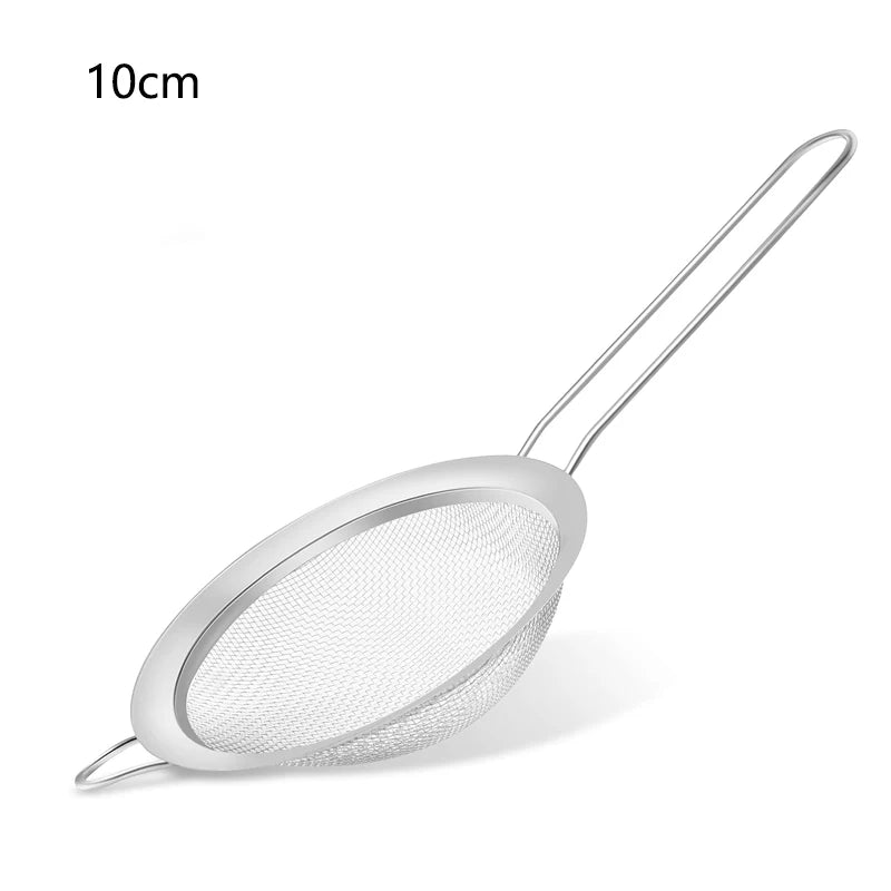 1/3/4Pcs/Set Stainless Steel Wire Fine Mesh Oil Strainer Flour Colander Sieve Sifter Pastry Baking Tools Kitchen Accessories