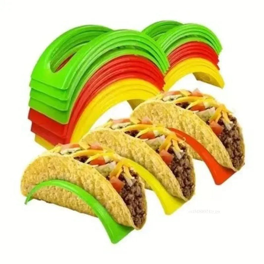 Portable Burrito Rack Tortilla Tray Taco Holder Food Tray Non-toxic Food Grade Kitchen Cooking Gadgets Hot Dog Grill Gadgets 1pc