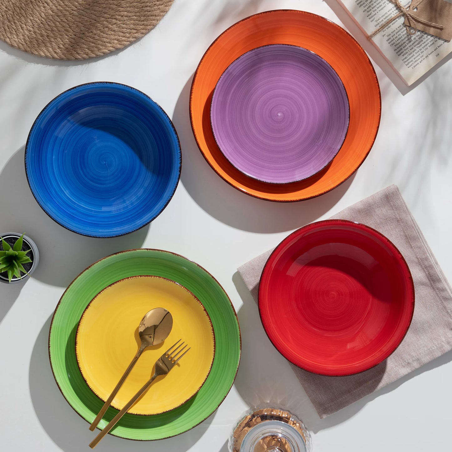 Vancasso BONITA Mix-Color 6/18/36 Piece Dinnerware Set