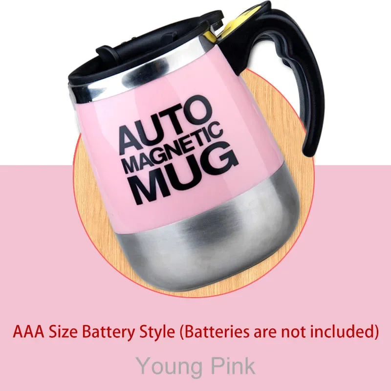 USB Rechargeable Self-Stirring Coffee Mug – Stainless Steel Auto Mixer Cup for Home, Office, Gifts