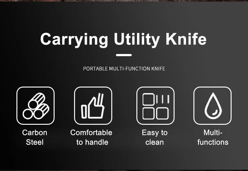 Outdoor Steel Hand Small Straight Knife Camping Portable Multi-Functional High Hardness Knife Household Fruit Knife Knife