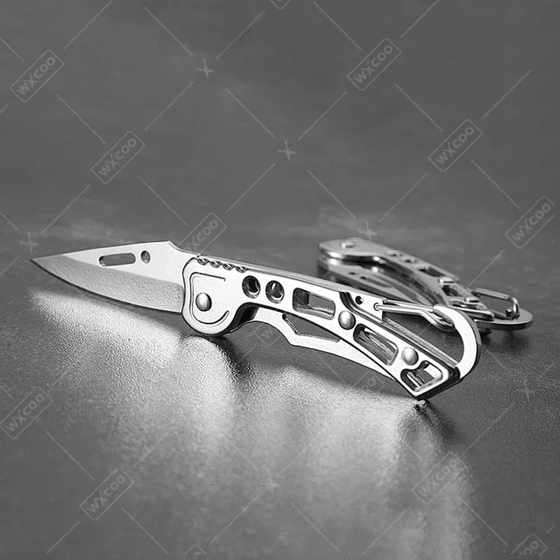 Cuchillo Plegable WXCOO de Acero Inoxidable - Multiusos y Portátil