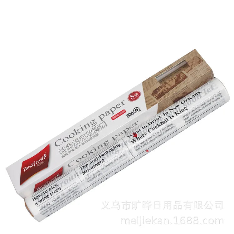 5M*30cm Parchment Paper Baking Tools Food Grade Grease Paper Bread Sandwich Burger Fries Wrappers Cookie Oilpaper