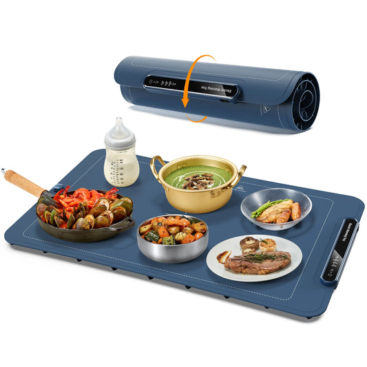 Electric Warming Tray – Rollable, Fast Heating Mat with 3-Level Temperature Control for Buffets & Home Use