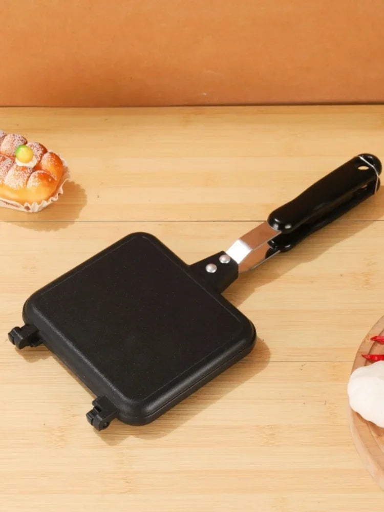 Sandwich Bread Bakeware Double-Sided Non-Stick Frying Pan Household Kitchen Cooking Breakfast Waffle Pancake Egg Frying Pan