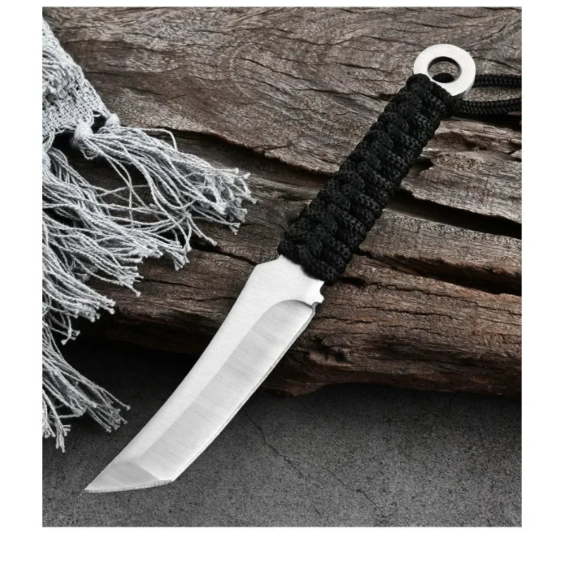 New Forged Utility Knife Camping Use with Non-slip Handle and Durable Blade EDC