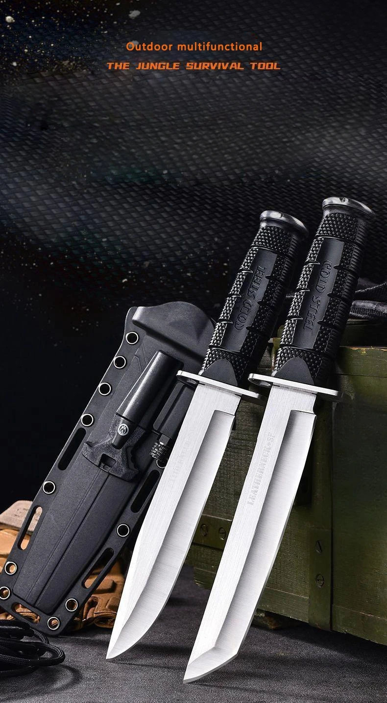 K Sheath Outdoor Straight Knife Camping Style Portable Fishing Straight Knife Fruit Knife Portable Multi-Functional Knife