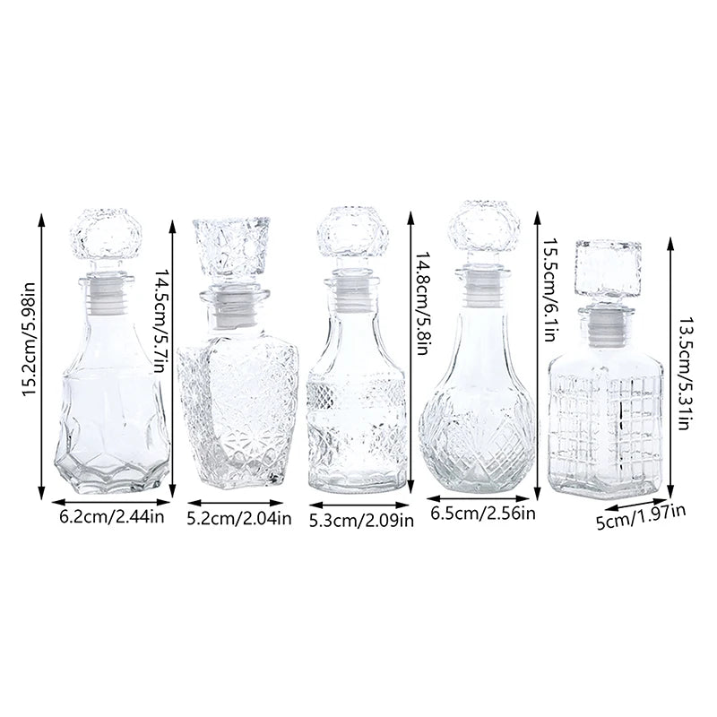 100/150ml Transparent Glass Cup Whiskey Decanter Party Barware Whiskey Glass Bottle For Liquor Bourbon Barware