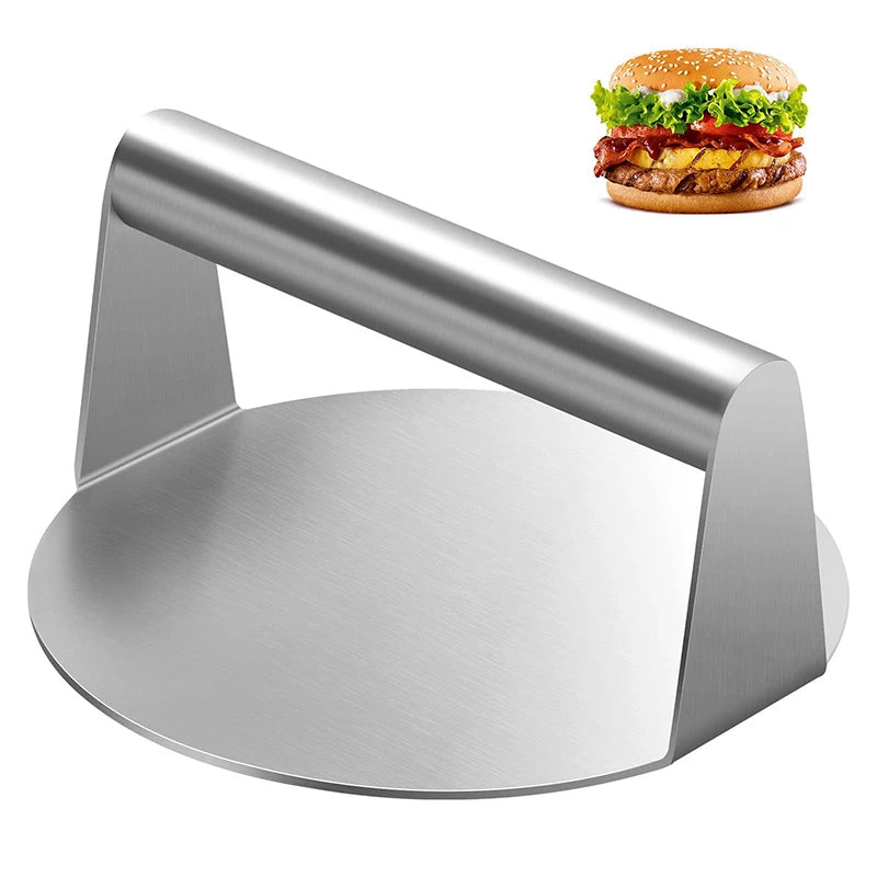 1PC Stainless Steel Smash Burger Press Hamburger Patties Meat Masher Circular Meat Press Mold For Deli Meats Kitchen Accessories