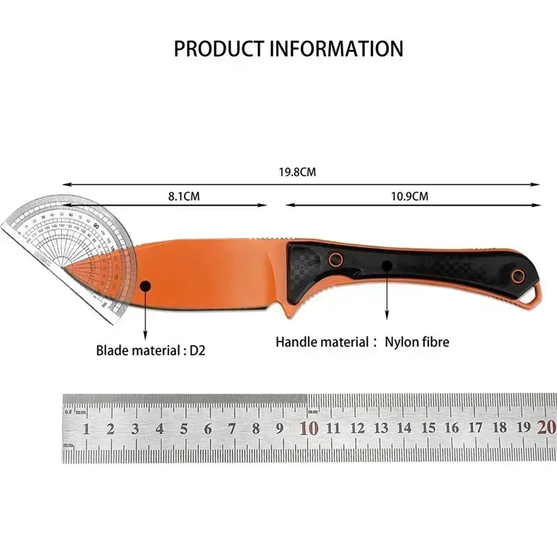 BM 15201 Straight Knife Nylon Fibre Handle D2 Blade Multi-functional knife for cutting fruits and vegetables in the kitchen