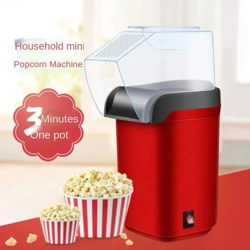 WHDPETS Mini Popcorn Maker Machine 1200W Healthy Air Oil-Free Corn Popper Kitchen Household Appliances For Kids EU/US/UK Plug