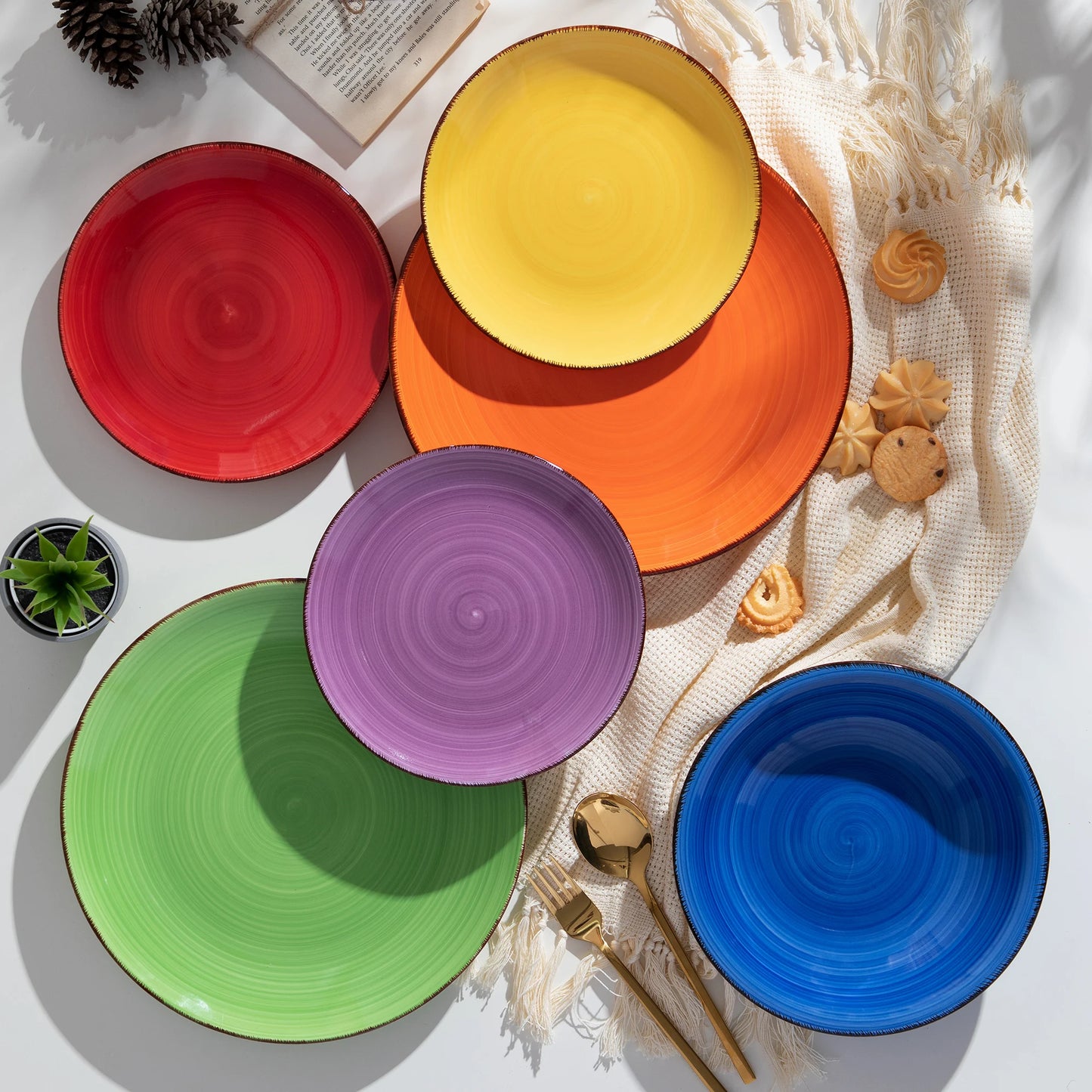 Vancasso BONITA Mix-Color 6/18/36 Piece Dinnerware Set