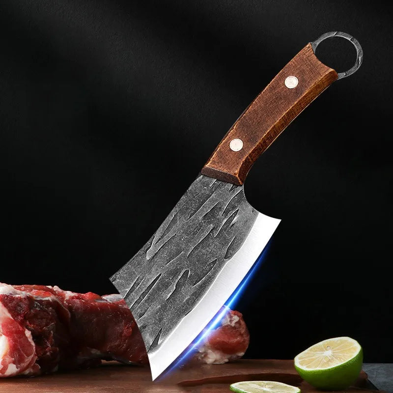 Handmade Cleaver Knife | Stainless Steel & Wood Handle